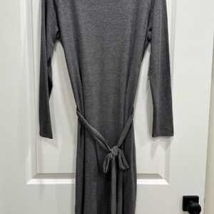 Time and Tru Charcoal Long-Sleeve Dress